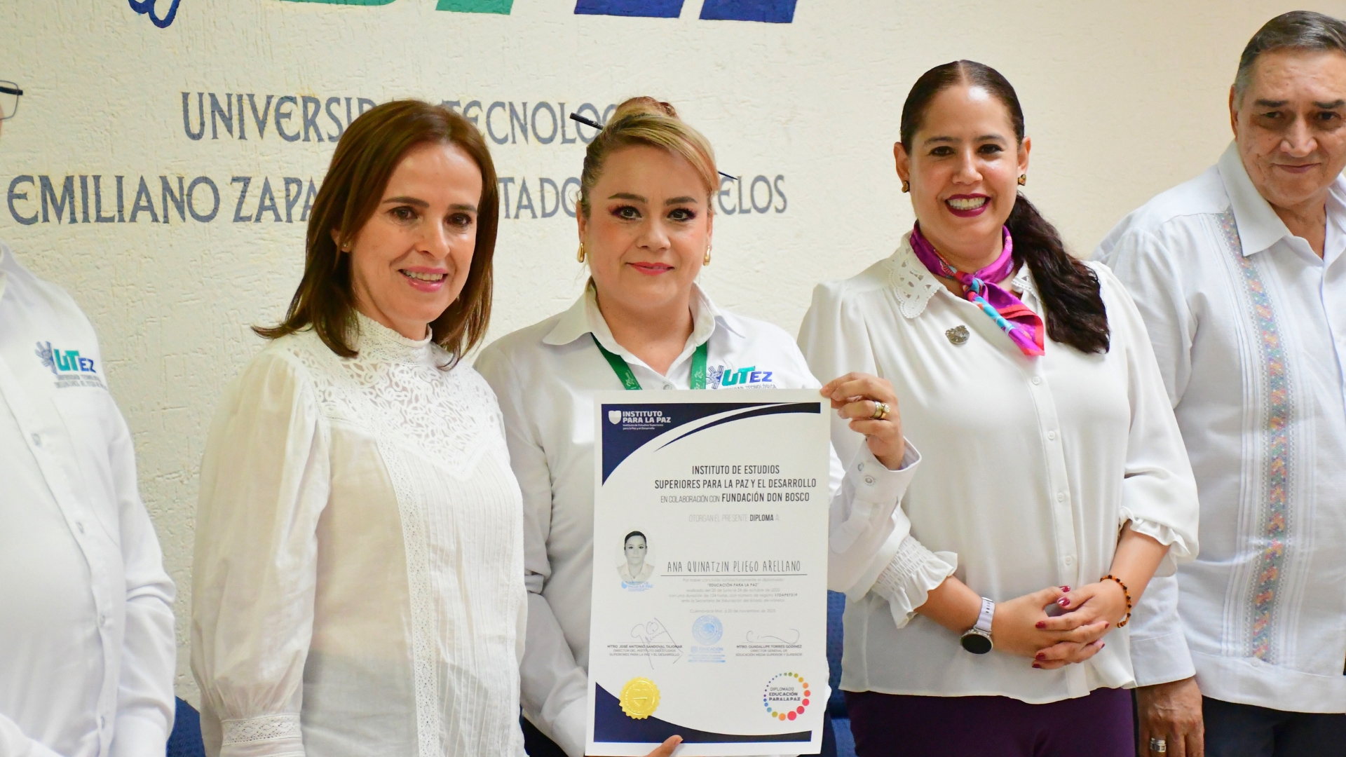 FORTALECEN SECRETARÍA DE EDUCACIÓN Y UTEZ LA CULTURA DE PAZ EN LA COMUNIDAD UNIVERSITARIA